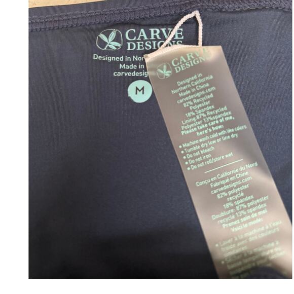 Carve Designs Women's Navy Standard Barth Bikini Bottom Size M - Picture 5 of 6